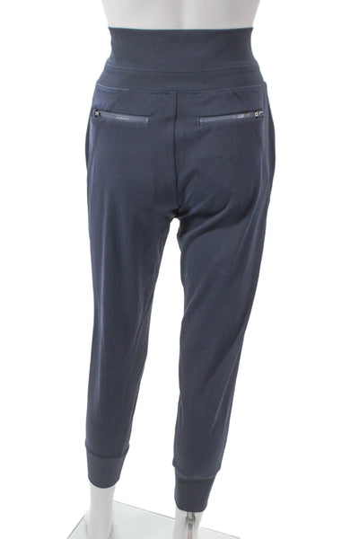Athleta Women Joggers Blue Polyester Pull On Solid Petites Size 2XS