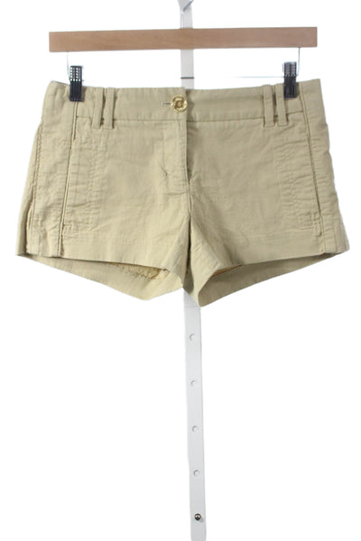 Tory Burch Women Chino Shorts Beige Cotton Size 0