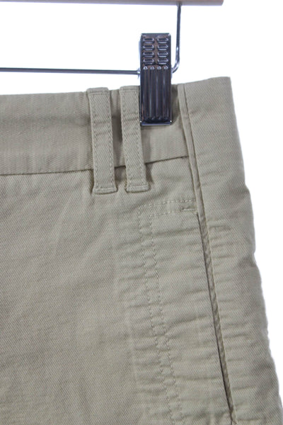 Tory Burch Women Chino Shorts Beige Cotton Size 0