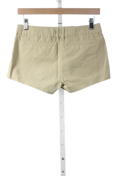 Tory Burch Women Chino Shorts Beige Cotton Size 0