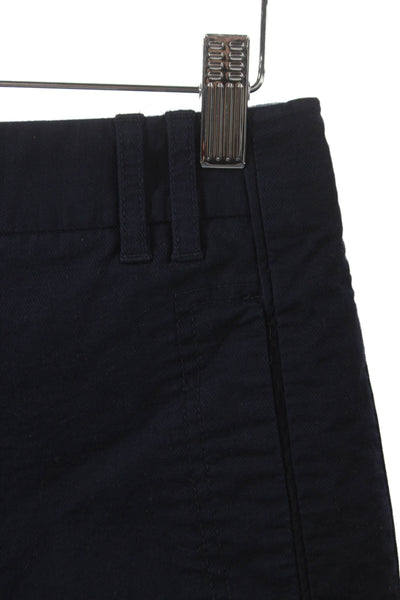 Tory Burch Womens Chino Shorts Blue Cotton Button Size 0