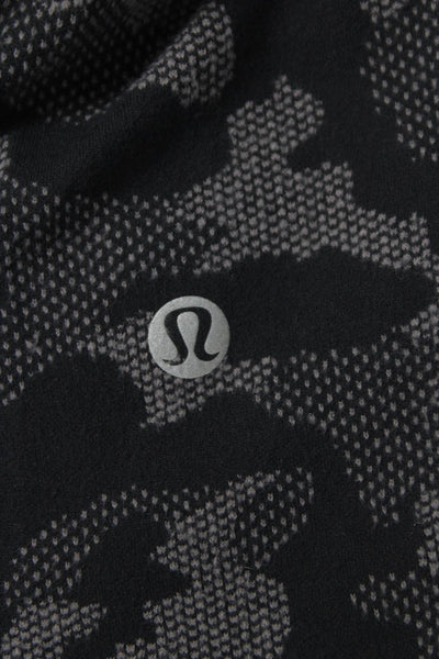 Lululemon Womens Collared Camouflage Pullover Zip Polyester Long Sleeve Size S