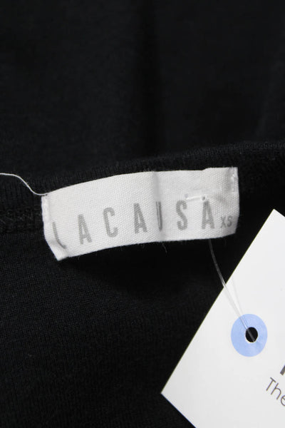Lacausa Women Basic Tank Gray Cotton Modal Sleeveless Size S