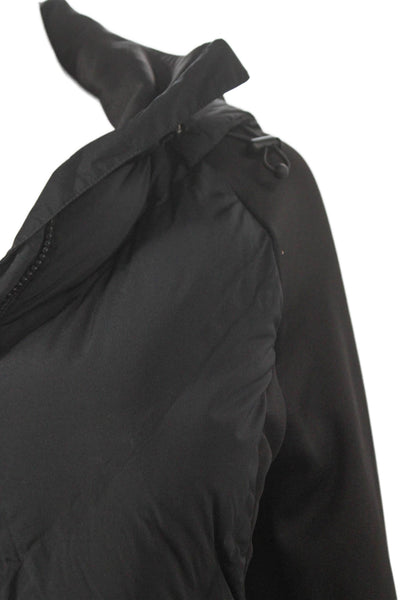 Athleta Womens Basic Jacket Black Nylon Long Sleeve Zip Size XS
