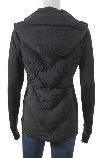 Athleta Womens Basic Jacket Black Nylon Long Sleeve Zip Size XS