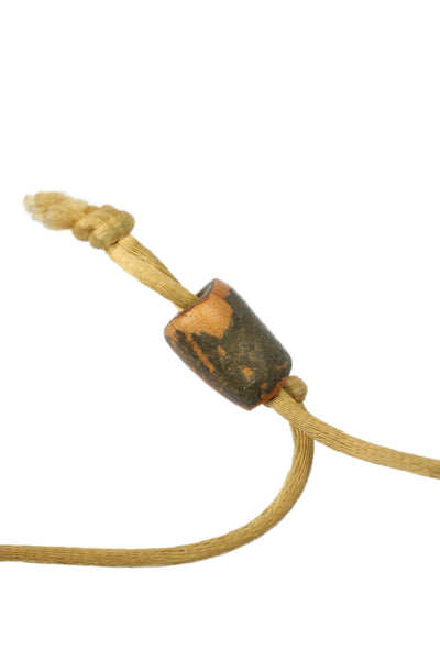Cleo + Cat Womens Gold Tone Polymer Clay Howlite Organic Pendant Necklace 26"