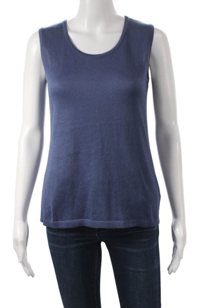 Jennifer Tyler Women Basic Tank Blue Sleeveless Size 44