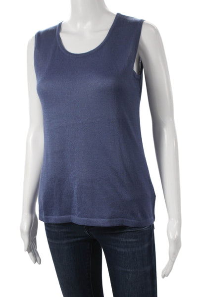 Jennifer Tyler Women Basic Tank Blue Sleeveless Size 44