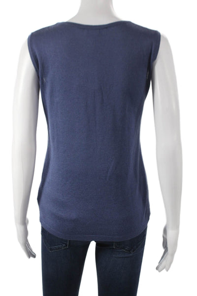 Jennifer Tyler Women Basic Tank Blue Sleeveless Size 44