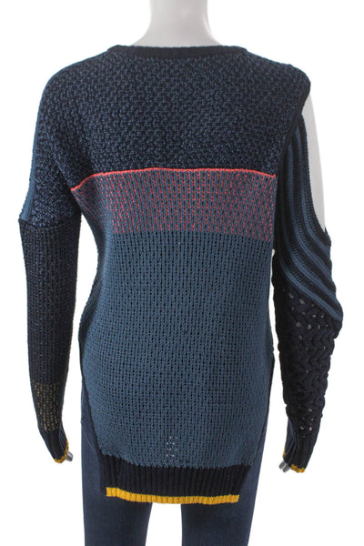 Prabal Gurung Women Viscose Pullover Sweater Blue Size S