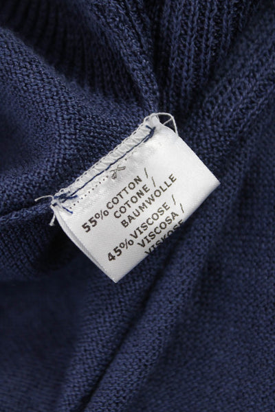 Jennifer Tyler Womens Blue Shawl Neck Cardigan Long Sleeve Size L