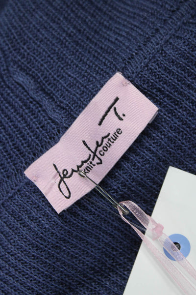Jennifer Tyler Womens Blue Shawl Collar Cardigan Long Sleeve Size M