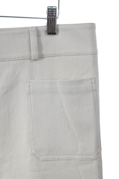 Sharis Mens Chino Pants Beige High Rise 34 Inseam 98% Cotton Size 48