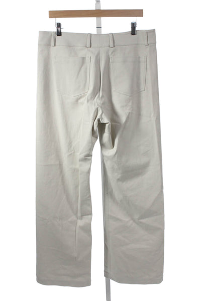 Sharis Mens Chino Pants Beige High Rise 34 Inseam 98% Cotton Size 48