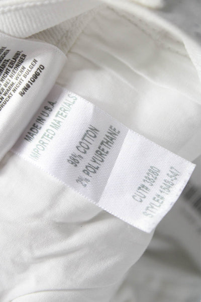 Citizens of Humanity Women Flared Jeans White Cotton High Rise Size 24