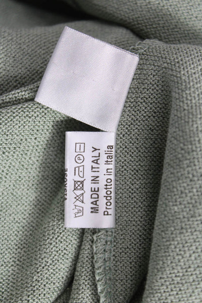 Jennifer Tyler Women Basic Viscose Green Sleeveless Tank Round Neck Size 44