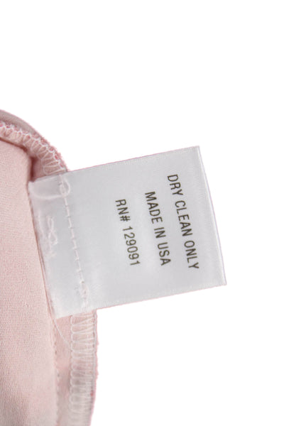 Prabal Gurung Women Silk Cowl Neck Floral Sleeveless Blouse Pink Size 12