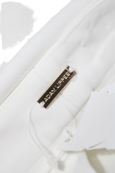 Adam Lippes Womens Dress Pants White Viscose Zip Inseam 28 Size 2