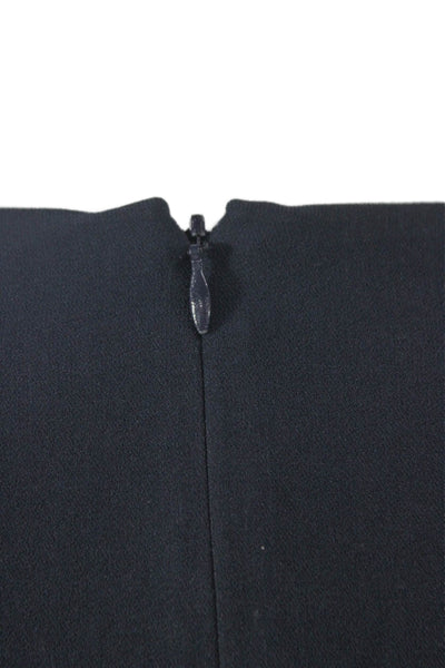 Charlotte Brody Women Basic Blue Long Sleeve Round Neck Blouse Size S