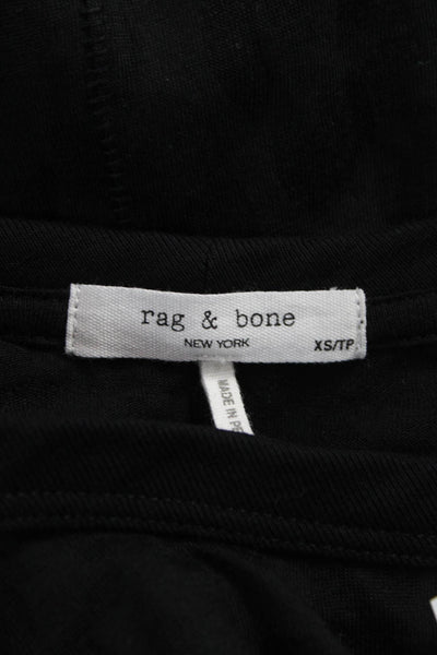 Rag & Bone Womens Basic Animal Print Crew Neck Short Sleeve T-Shirt Size XS