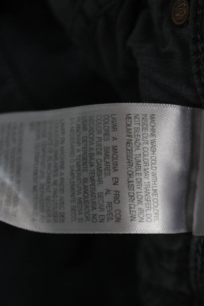 Mother Women Flared Jeans Gray Cotton Mid Rise Inseam 24 Size 28