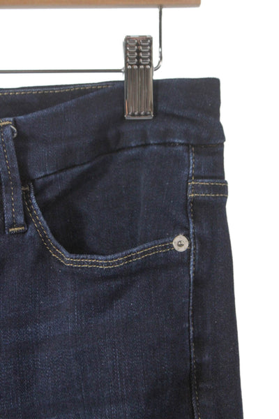 Frame Women Bootcut Jeans Blue Cotton Blend Mid Rise Button Size 28