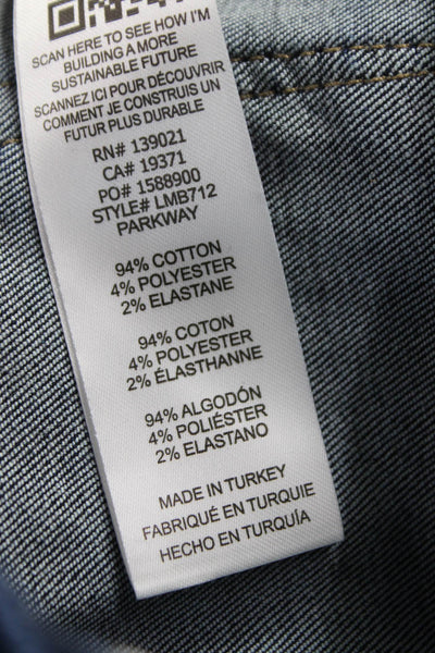 Frame Women Bootcut Jeans Blue Cotton Blend Mid Rise Button Size 28