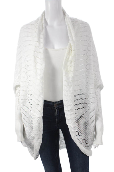 Young Fabulous & Broke Women Cardigan White V-Neck Long Sleeve Size XS