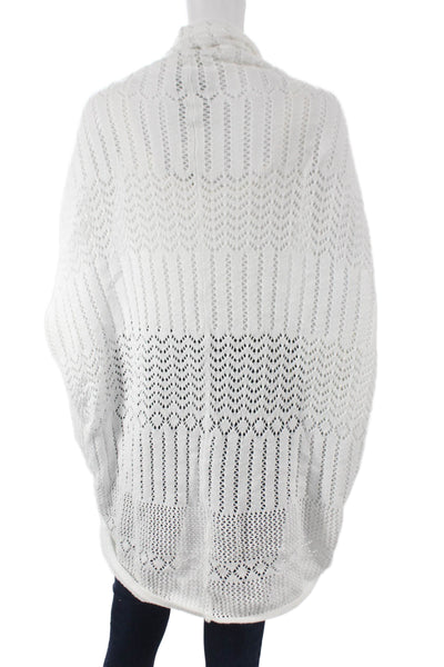 Young Fabulous & Broke Women Cardigan White V-Neck Long Sleeve Size XS