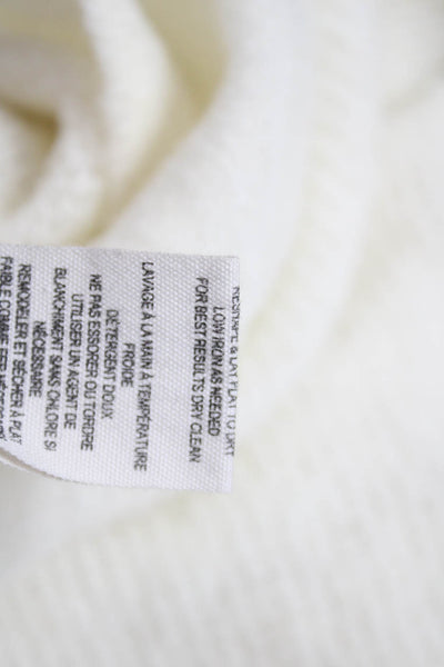 Free People Womens Ivory Wool Pullover Sweater Crew Neck Long Sleeve Size XS