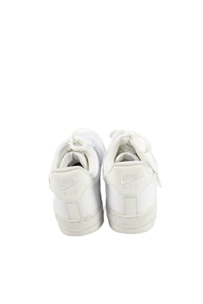 Nike Womens Leather Lace Up Low Top Sneakers White Size 6.5