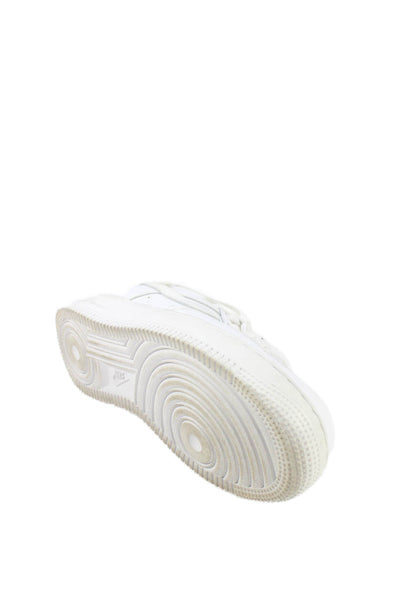 Nike Womens Leather Lace Up Low Top Sneakers White Size 6.5