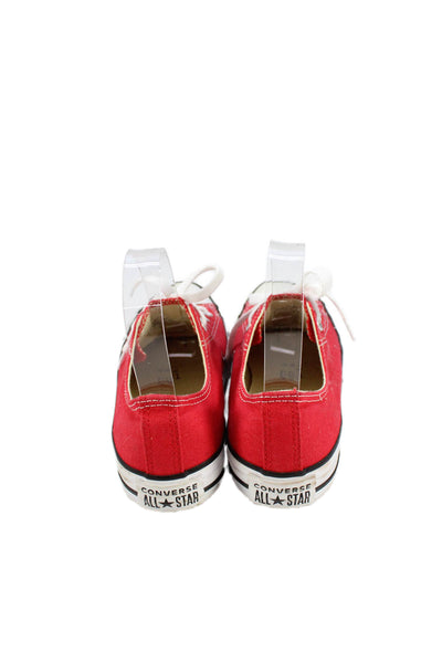 Converse Womens Canvas Low Top Sneakers Red Size 7