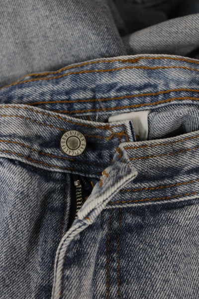 J. Galt Women Flared Jeans Blue 100% Cotton Mid Rise Inseam 32 Size S