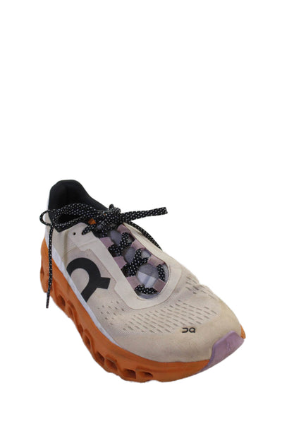 On Cloud Womens Lace Up Cloud Master Running Sneakers Shoes Orange Size 9