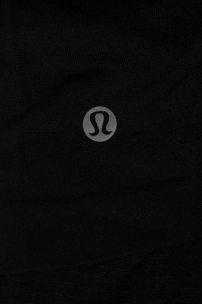 Lululemon Womens Laser Cut Detail Sleeveless Active Tank Top Black Size 2