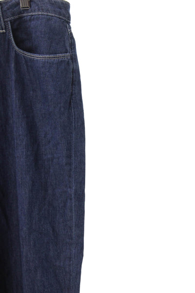 L'Agence Womens Cropped Blue Jeans High Rise 100% Cotton Size 31