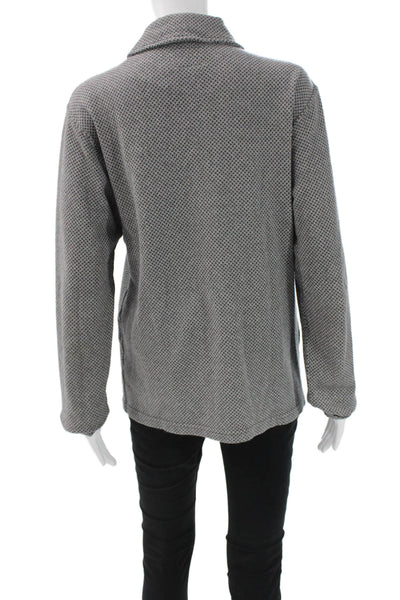 Garments Engineered Mens Buttoned Down Cotton Jacket Gray Size S