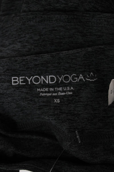 Beyond Yoga Womens Ankle Leggings Gray Flecked Size XS