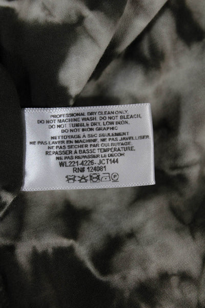 Proenza Schouler White Label Womens Basic Tie-Dye Cotton T-Shirt Green Size S