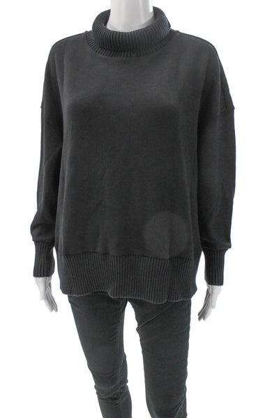 Varley Womens Gray Turtleneck Pullover Long Sleeve Size XS