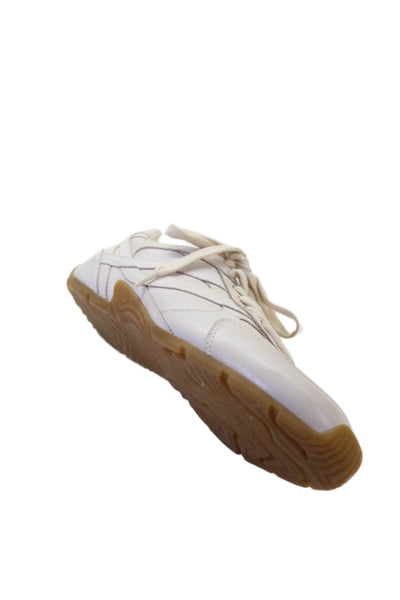 Vince Womens Leather Lace Up Low Top Sneakers White Size 8