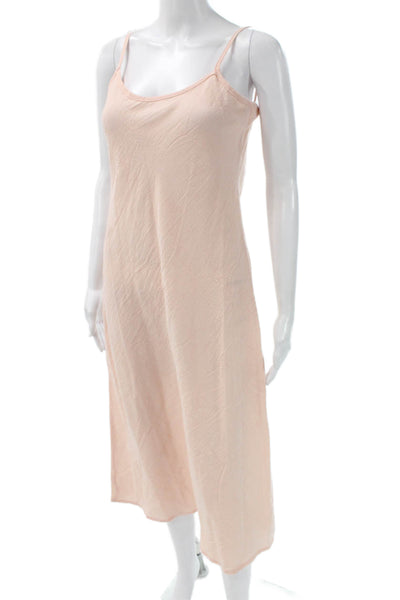 Loom.ist Womens Pink Slip Dress Organic Cotton Sleeveless Size One Size