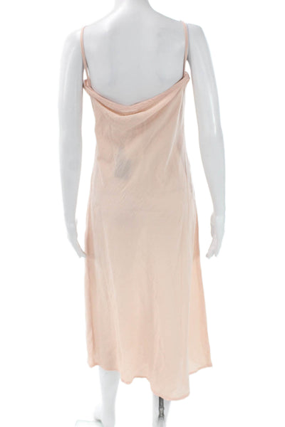 Loom.ist Womens Pink Slip Dress Organic Cotton Sleeveless Size One Size