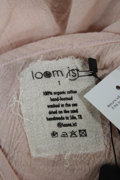 Loom.ist Womens Pink Slip Dress Organic Cotton Sleeveless Size One Size