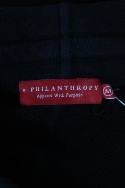 Philanthropy Womens Gray Cotton Jogger Pants Drawstring Solid Size M
