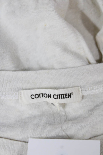 Cotton Citizen Women Ivory Hemp Short Sleeve T-Shirt Size S