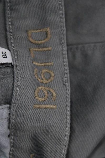 DL1961 Mens Chinos Gray Button Fly 32 Inseam Size 38