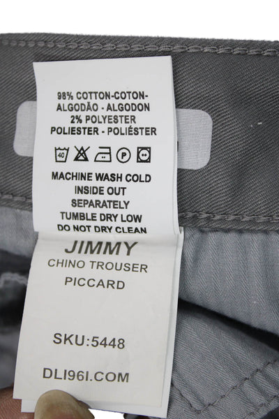 DL1961 Mens Chinos Gray Button Fly 32 Inseam Size 38