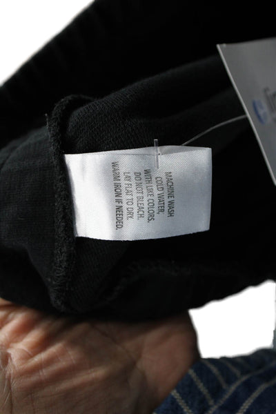 Swet Tailor Mens Black Joggers Drawstring Cotton Spandex Size XL